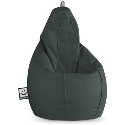 HAPPERS Pouf Poltrona Sacco en Similicuir Gris XL - Pouf - Publicité HAPPERS Pouf Poltrona Sacco en Similicuir Gris XL - Pouf - Publicité