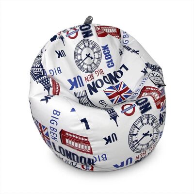 HAPPERS - London - Cuero sintético - Puff - Pouf HAPPERS - London - Cuero sintético - Puff - Pouf