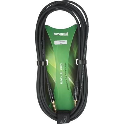Bespeco EAMSM600 - Kabel audio 3,5mm do 6,3mm - 6m - Czarny Bespeco EAMSM600 - Kabel audio 3,5mm do 6,3mm - 6m - Czarny