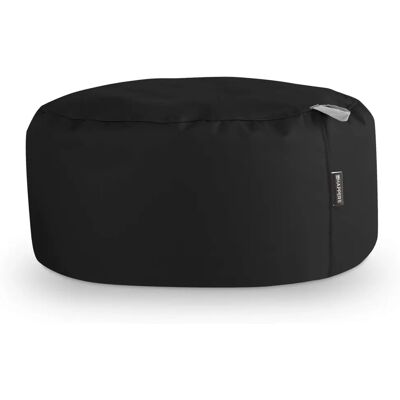 Puff Redondo de Polipiel Negro Happers - Interior Puff Redondo de Polipiel Negro Happers - Interior