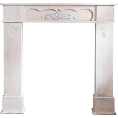 Marco decorativo de chimenea blanco Rebecca - Decoración de chimenea - Tipo de producto Marco decorativo de chimenea blanco Rebecca - Decoración de chimenea - Tipo de producto
