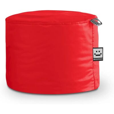 Happers Puff de Cuero Sintético Rojo - Taburete Interior Happers Puff de Cuero Sintético Rojo - Taburete Interior