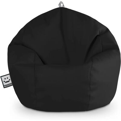 HAPPERS Pouf pour enfants en simili cuir noir - Pouf - Publicité HAPPERS Pouf pour enfants en simili cuir noir - Pouf - Publicité