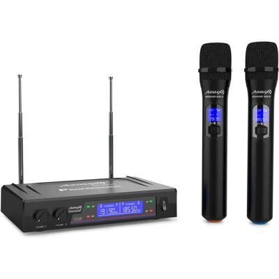 Audibax Missouri 2000 Draadloos Microfoonsysteem - Dubbele VHF Bereik Audibax Missouri 2000 Draadloos Microfoonsysteem - Dubbele VHF Bereik