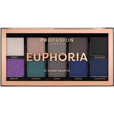 Profusion Cosmetics Euphoria 10-shades øyeskyggepalett - øyeskyggepalett Profusion Cosmetics Euphoria 10-shades øyeskyggepalett - øyeskyggepalett
