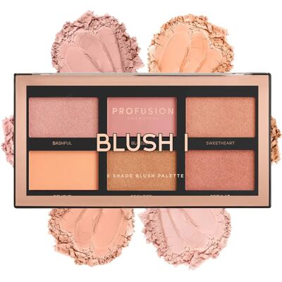 Profusion Cosmetics Palette Blush I Dye - 6 Farger - Blush Palett Profusion Cosmetics Palette Blush I Dye - 6 Farger - Blush Palett
