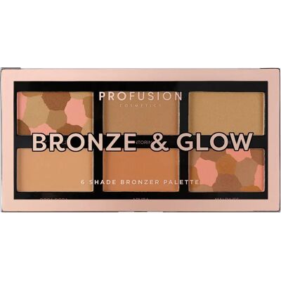 MANADA - Beauty Profusion Brun og Glød Palett - 6 Nyanser for Glans MANADA - Beauty Profusion Brun og Glød Palett - 6 Nyanser for Glans