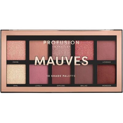 Profusion Cosmetics Mauves Øyeskyggepalett - 10 Farger Profusion Cosmetics Mauves Øyeskyggepalett - 10 Farger