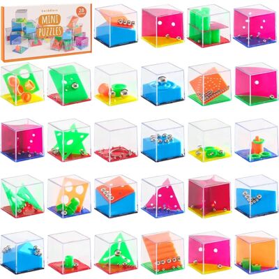 THE TWIDDLERS - 28 Mini Cube Brain Teaser - Puzzle Box Set THE TWIDDLERS - 28 Mini Cube Brain Teaser - Puzzle Box Set