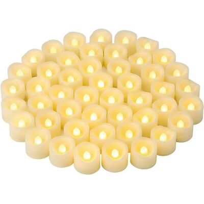 CANDLE IDEA - 48_LED_Votive_Lights - Flameless - LED Tealights CANDLE IDEA - 48_LED_Votive_Lights - Flameless - LED Tealights