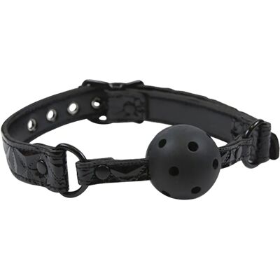 NS Novelties Sinful Black Ball Gag - Équipement de Bondage NS Novelties Sinful Black Ball Gag - Équipement de Bondage
