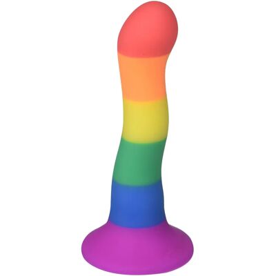 Godemichet en silicone arc-en-ciel NS Novelties - 16 x 3,8 cm Godemichet en silicone arc-en-ciel NS Novelties - 16 x 3,8 cm