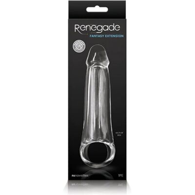 Renegade Protège-pénis - Extension transparente flexible - 14cm Renegade Protège-pénis - Extension transparente flexible - 14cm