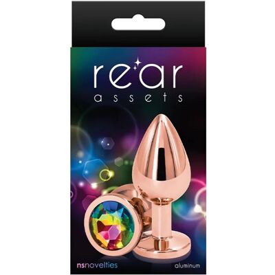 NS Novelties Plug Anal en Aluminium Or Rose - Rear Assets NS Novelties Plug Anal en Aluminium Or Rose - Rear Assets