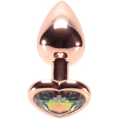 NS Novelties Dildo Anal Coeur en Aluminium Or Rose - Sextoy NS Novelties Dildo Anal Coeur en Aluminium Or Rose - Sextoy