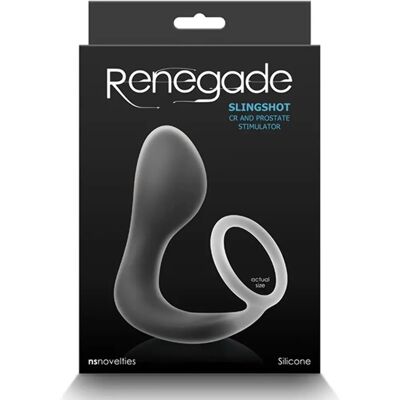 NS Novelties Renegade Slingshot - Plugg de próstata y anillo para pene NS Novelties Renegade Slingshot - Plugg de próstata y anillo para pene