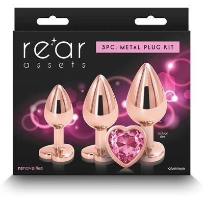 ns Novelties Pink Heart Anal Trainer Kit - Anal Trainer Kit ns Novelties Pink Heart Anal Trainer Kit - Anal Trainer Kit