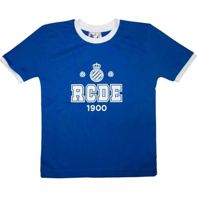 RCD Espanyol - Espanyol Baby Tee - Bleu - T-shirt - Publicité RCD Espanyol - Espanyol Baby Tee - Bleu - T-shirt - Publicité