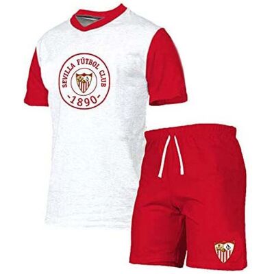 Sevilla FC - Pijama Manga Curta - Rosso - 2XL - Pigiama Sevilla FC - Pijama Manga Curta - Rosso - 2XL - Pigiama