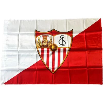 Drapeau officiel du Sevilla FC - 144cm x 97cm - Publicité Drapeau officiel du Sevilla FC - 144cm x 97cm - Publicité