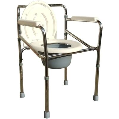 Sedia Pieghevole Comoda 4-in-1 per WC o Doccia - Sedia WC e Doccia Sedia Pieghevole Comoda 4-in-1 per WC o Doccia - Sedia WC e Doccia