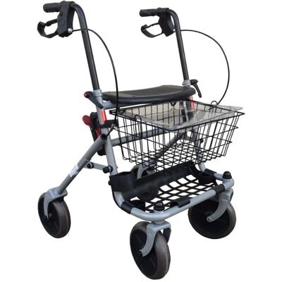 Ausilium Deambulatore Rollator - Supporto, Pieghevole, 4 Ruote Ausilium Deambulatore Rollator - Supporto, Pieghevole, 4 Ruote