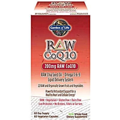 Garden of Life RAW CoQ10 200 mg - Heart Support & Antioxidant Garden of Life RAW CoQ10 200 mg - Heart Support & Antioxidant