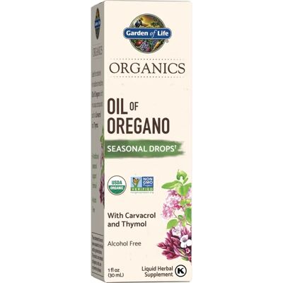 Garden of Life Organic Oregano Oil - Carvacrol & Thymol - 1 fl oz Garden of Life Organic Oregano Oil - Carvacrol & Thymol - 1 fl oz