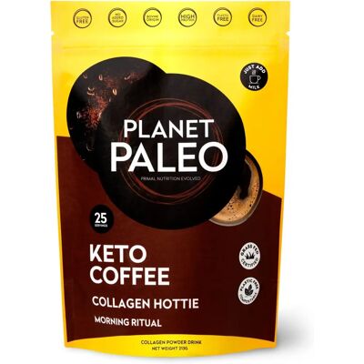 Planet Paleo Keto Collagen Coffee - 213g Powder - High Protein, Organic, Dairy-Free Planet Paleo Keto Collagen Coffee - 213g Powder - High Protein, Organic, Dairy-Free