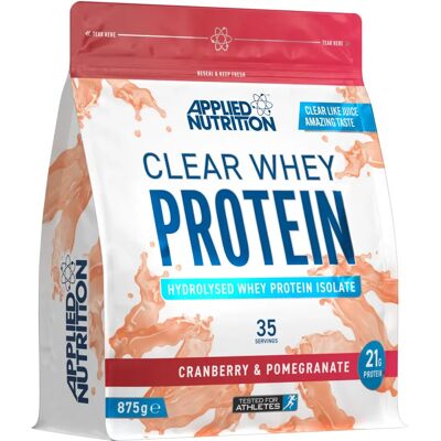 Applied Nutrition Clear Whey Cranberry & Pomegranate - Poudre de Protéines - Publicité Applied Nutrition Clear Whey Cranberry & Pomegranate - Poudre de Protéines - Publicité