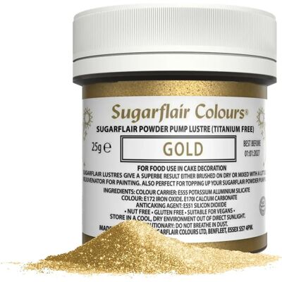 Sugarflair Gold Lustre Pulver Nachfüllpackung - Tortendekoration Sugarflair Gold Lustre Pulver Nachfüllpackung - Tortendekoration