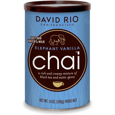 David Rio Elephant Vanille Chai - 398 g - Schwarzer Gewürztee David Rio Elephant Vanille Chai - 398 g - Schwarzer Gewürztee