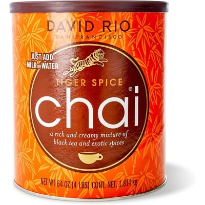 David Rio Tiger Spice Chai - 1,814 g - Thé - Publicité David Rio Tiger Spice Chai - 1,814 g - Thé - Publicité