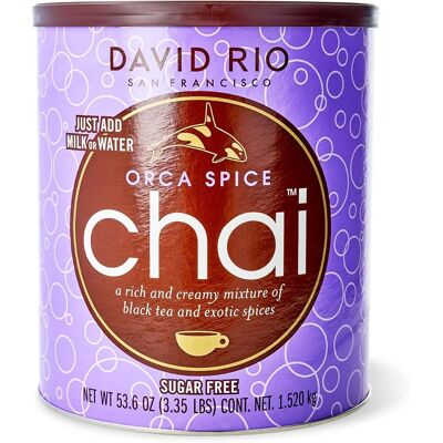 David Rio Orca Spice Chai - 1,52 kg - Thé noir sans sucre - Publicité David Rio Orca Spice Chai - 1,52 kg - Thé noir sans sucre - Publicité
