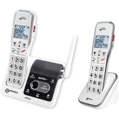 Téléphone fixe GEEMARC 595 ULE Blanc - Téléphone Téléphone fixe GEEMARC 595 ULE Blanc - Téléphone