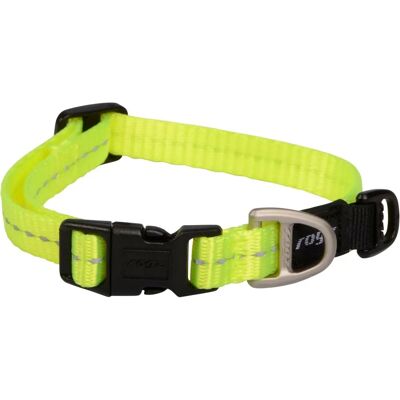 Collier Réfléchissant Rogz Jaune - Ajustable 20-31cm - Collier pour Chien - Publicité Collier Réfléchissant Rogz Jaune - Ajustable 20-31cm - Collier pour Chien - Publicité