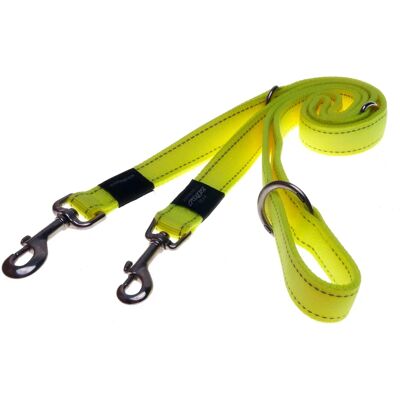 Rogz Lumberjack Multi Laisse Jaune - Leash - Publicité Rogz Lumberjack Multi Laisse Jaune - Leash - Publicité