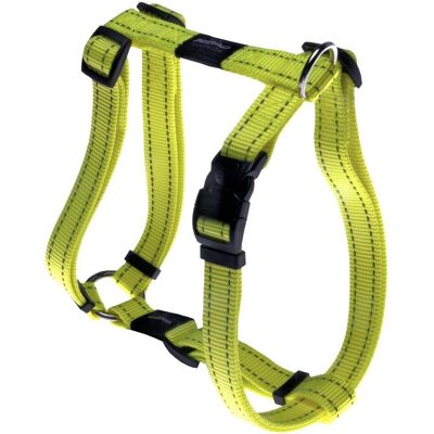 Rogz Modèle Fanbelt Harnais Réfléchissant Jaune pour Chiens - Harnais - Publicité Rogz Modèle Fanbelt Harnais Réfléchissant Jaune pour Chiens - Harnais - Publicité