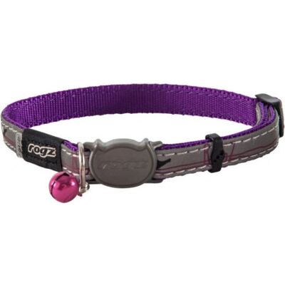 Rogz - NightCat - 11mm Reflectif - Violet - Collar - Publicité Rogz - NightCat - 11mm Reflectif - Violet - Collar - Publicité