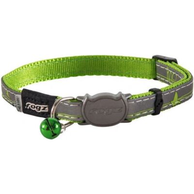 Rogz - NightCat - Vert - Polyuréthane - collier pour chat - Publicité Rogz - NightCat - Vert - Polyuréthane - collier pour chat - Publicité
