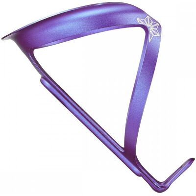 Support de Bidon Violet en Aluminium - Léger 18g - Accessoire Vélo - Publicité Support de Bidon Violet en Aluminium - Léger 18g - Accessoire Vélo - Publicité