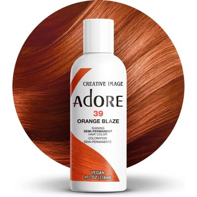 Creative Image Adore Color Semi-permanente Cheveux Orange Flamboyant Creative Image Adore Color Semi-permanente Cheveux Orange Flamboyant