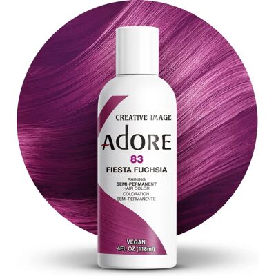 Creative Image Adore Fiesta Fuchsia Coloration Semi-Permanente - Color Cheveux Creative Image Adore Fiesta Fuchsia Coloration Semi-Permanente - Color Cheveux