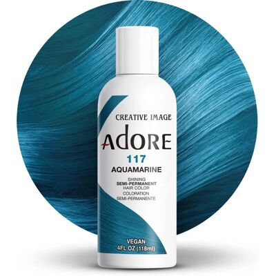 Creative Image Adore Color Semi-Permanente Aquamarine - Coloration Capillaire - Publicité Creative Image Adore Color Semi-Permanente Aquamarine - Coloration Capillaire - Publicité