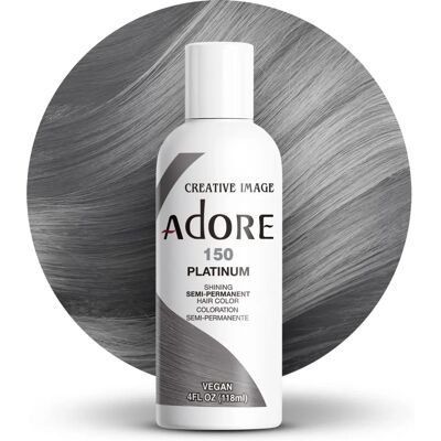 Creative Image Adore Coloration Semi-Permanente Platine - Type de Cheveux - Publicité Creative Image Adore Coloration Semi-Permanente Platine - Type de Cheveux - Publicité