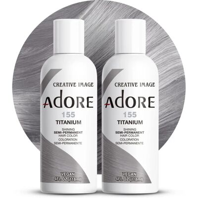 Coloration Semi-permanente Adore Titanium - Color pour cheveux - Publicité Coloration Semi-permanente Adore Titanium - Color pour cheveux - Publicité
