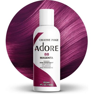 Creative Image Adore Magenta Coloration Semi-Permanente pour Cheveux - Coloration Capillaire - Publicité Creative Image Adore Magenta Coloration Semi-Permanente pour Cheveux - Coloration Capillaire - Publicité