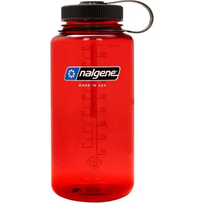 Nalgene 1L Wide Mouth Sustain Rouge - Bouteille d'eau Nalgene 1L Wide Mouth Sustain Rouge - Bouteille d'eau