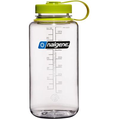 Nalgene 1l Wide Mouth Sustain Waterfles - Gemaakt van 50% plastic afval - Kleurloos Nalgene 1l Wide Mouth Sustain Waterfles - Gemaakt van 50% plastic afval - Kleurloos
