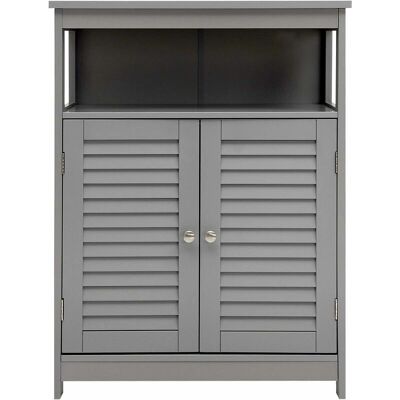 Costway Bathroom Storage Cabinet - Gray Costway Bathroom Storage Cabinet - Gray